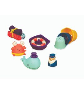 B-TOYS SADA HRAČEK DO KOUPELE WEE B. SPLASHY - HRAČKY DO VANY - PRO DĚTI
