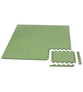 RIALTO BABY HRACÍ PODLOŽKA PUZZLE S OKRAJEM GREEN 92X122 CM - HRACÍ PODLOŽKY NA ZEM - SPINKÁNÍ