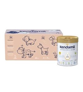 KENDAMIL PREMIUM 2 HMO+, 2,4 KG (3× 800 G), KREATIVNÍ BALENÍ S DÁRKEM - KOJENECKÁ MLÉKA - KRMENÍ