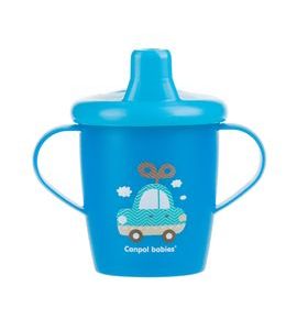 CANPOL BABIES NEVYLÉVACÍ HRNÍČEK TOYS 250 ML MODRÝ - DĚTSKÉ HRNEČKY - KRMENÍ