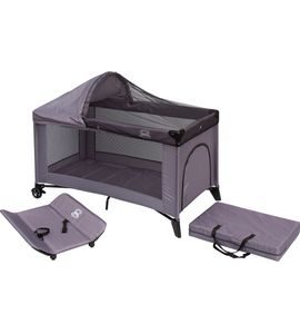 SCARLETT DĚTSKÁ CESTOVNÍ POSTÝLKA SCARLETT PIKI S KOMPLETNÍ VÝBAVOU ŠEDÁ - CESTOVNÍ POSTÝLKY - SPINKÁNÍ