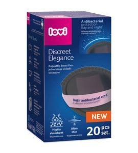 LOVI VLOŽKY DO PODPRSENKY ANTIBAKTERIÁLNÍ DISCREET ELEGANCE 20KS ČERNÉ - PRSNÍ VLOŽKY - PRO MAMINKY