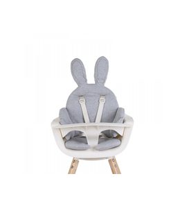 CHILDHOME SEDACÍ PODLOŽKA DO DĚTSKÉ ŽIDLIČKY RABBIT JERSEY GREY - DOPLŇKY K ŽIDLIČKÁM - KRMENÍ