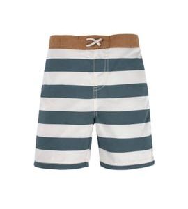 LÄSSIG SPLASH BOARD SHORTS BLOCK STRIPES MILKY/BLUE - DOJČENECKÉ PLAVKY - KOUPÁNÍ A ZDRAVÍ