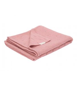 LITTLE DUTCH DEKA PLETENÁ 70X100 CM PURE PINK BLUSH - DĚTSKÉ DEKY PRO MIMINKA - SPINKÁNÍ