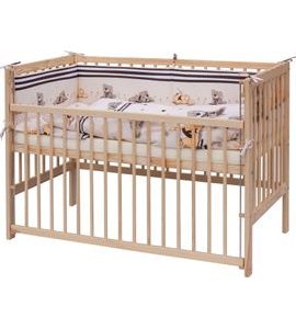 SCARLETT DĚTSKÁ POSTÝLKA S KOMPLETNÍ VÝBAVOU SCARLETT 120X60CM PATRIK BÉŽOVÁ - DŘEVĚNÉ POSTÝLKY - SPINKÁNÍ