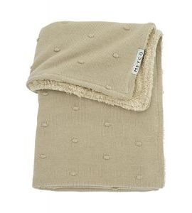 MEYCO DEKA MINI KNOTS FLEECE - SAND - DĚTSKÉ DEKY PRO MIMINKA - SPINKÁNÍ