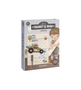 LITTLE DUTCH KNÍŽKA S MAGNETY JIM DOPRAVA - LITTLE DUTCH - PRO DĚTI