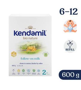KENDAMIL BIO NATURE 2 HMO+ (600 G) - KOJENECKÁ MLÉKA - KRMENÍ