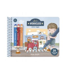 LITTLE DUTCH OMALOVÁNKY S PASTELKAMI DOPRAVA JIM - LITTLE DUTCH - PRO DĚTI