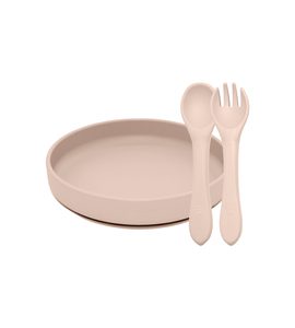PETITE&MARS SET JÍDELNÍ SILIKONOVÝ TAKE&MATCH 2KS TALÍŘ + PŘÍBOR 6M+ - VÝHODNÉ SADY - KRMENÍ