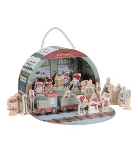 LITTLE DUTCH ADVENTNÍ KALENDÁŘ VLAKOVÉ NÁDRAŽÍ - LITTLE DUTCH - PRO DĚTI
