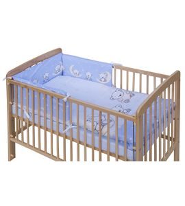 SCARLETT SOUPRAVA DO POSTÝLKY 6-DÍLNÁ TORO MODRÁ 90X120CM - POVLEČENÍ DO POSTÝLKY - SPINKÁNÍ