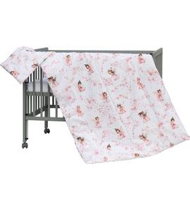 SCARLETT POVLEČENÍ DO POSTÝLKY 2DÍLNÉ 135 X 100 CM VÍLA RŮŽOVÁ - POVLEČENÍ DO POSTÝLKY - SPINKÁNÍ