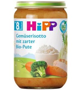 HIPP BIO ZELENINOVÉ RIZOTO S KRŮTÍM MASEM - MASO/ZELENINA - KRMENÍ