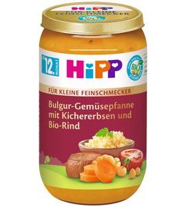 HIPP BIO "MALÝ GURMÁN" BULGUR SE ZELENINOU A CIZRNOU A HOVĚZÍM MASEM - MASO/ZELENINA - KRMENÍ