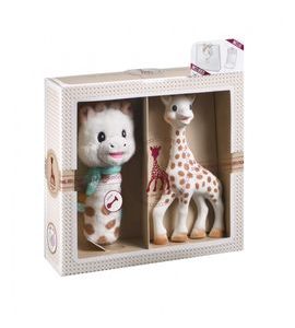 VULLI DÁRKOVÝ SET: ŽIRAFA SOPHIE + PLYŠOVÉ CHRASTÍTKO - KOUSÁTKA - PRO DĚTI