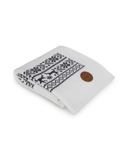 CEBA DEKA PLETENÁ V DÁRKOVÉM BALENÍ 90X90 MODRÉ HVĚZDY - DĚTSKÉ DEKY PRO MIMINKA - SPINKÁNÍ