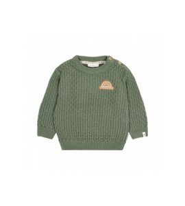 LITTLE DUTCH SVETŘÍK PLETENÝ SAGE VEL. 80 - KABÁTKY, MIKINKY - PRO DĚTI