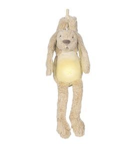 HAPPY HORSE HUDEBNÍ KRÁLÍČEK RICHIE SE SVĚTÝLKEM - BÉŽOVÝ VELIKOST: 34 CM - HRAČKY SE ZVUKY - PRO DĚTI