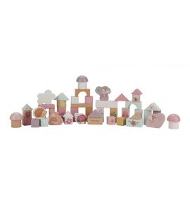 LITTLE DUTCH KOSTKY DŘEVĚNÉ 50 KS V TUBĚ FAIRY GARDEN - KOSTKY - PRO DĚTI