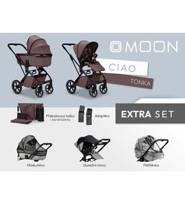 MOON CIAO EXTRA SET - TONKA - KOMBINACE S PŘÍSLUŠENSTVÍM - KOČÁRKY A PŘÍSLUŠENSTVÍ