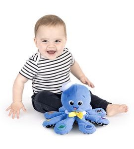 BABY EINSTEIN HRAČKA HUDEBNÍ CHOBOTNICE OCTOPLUSH™ 3M+ - MOTORICKÉ A HUDEBNÍ - PRO DĚTI