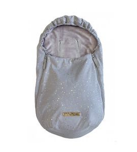 PINKIE BAVLNĚNÝ FUSAK SHINE GOLD GREY 0-12MĚSÍCŮ - FUSAKY DO KOČÁRKU - KOČÁRKY A PŘÍSLUŠENSTVÍ