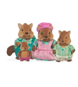 LI'L WOODZEEZ RODINA VEVEREK BUSHYTAIL - ZVÍŘATA - PRO DĚTI