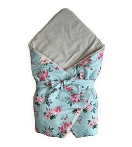 PINKIE ZAVINOVAČKA BELLOU TURQUOISE FLOWERS BIO - ZAVINOVAČKY - SPINKÁNÍ