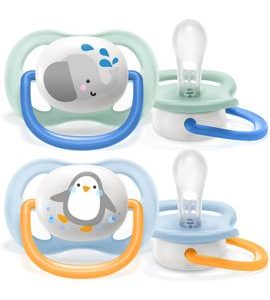 PHILIPS AVENT ŠIDÍTKO ULTRA AIR ZVÍŘÁTKO 0-6M CHLAPEC 2KS - ŠIDÍTKA A DOPLŇKY - KRMENÍ