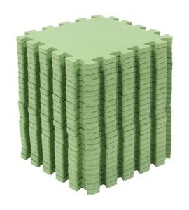 RIALTO BABY HRACÍ PODLOŽKA PUZZLE GREEN 150X150CM - HRACÍ PODLOŽKY NA ZEM - SPINKÁNÍ