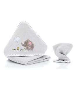 FILLIKID OSUŠKA S KAPUCÍ + ŽÍNKA ELEPHANT GREY - OSUŠKY A DĚTSKÉ ŽUPANY - KOUPÁNÍ A ZDRAVÍ
