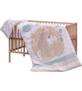 SCARLETT DĚTSKÁ POSTÝLKA S KOMPLETNÍ VÝBAVOU SCARLETT 120 X 60 CM - ERI - DŘEVĚNÉ POSTÝLKY - SPINKÁNÍ