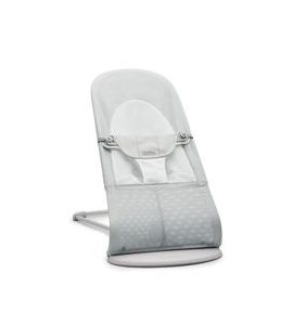 BABYBJÖRN LEHÁTKO BALANCE SOFT SILVER WHITE MESH SVĚTLÁ KONSTRUKCE - LEHÁTKA A HOUPADLA - SPINKÁNÍ