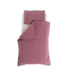 TRÄUMELAND POVLEČENÍ MUSSELIN 100/135 + 40/60 PFLAUME - POVLEČENÍ DO POSTÝLKY - SPINKÁNÍ