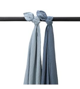 MEYCO MUŠELÍNOVÉ PLENY 2-BALENÍ JEANS BLUE/INDIGO - LÁTKOVÉ PLENY ALL IN ONE - PŘEBALOVÁNÍ