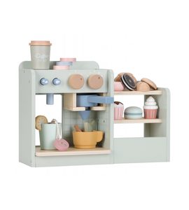 LITTLE DUTCH KÁVOVAR DŘEVĚNÝ VELKÝ S PŘÍSLUŠENSTVÍM COFFEE HOUSE - LITTLE DUTCH - PRO DĚTI