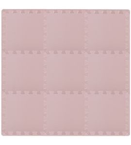 RIALTO BABY HRACÍ PODLOŽKA PUZZLE S OKRAJEM LIGHT PINK 92X92 CM - HRACÍ PODLOŽKY NA ZEM - SPINKÁNÍ