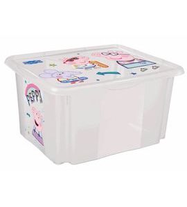 KEEEPER ÚLOŽNÝ BOX S VÍKEM VELKÝ "PEPPA" - BOXY NA HRAČKY - SPINKÁNÍ
