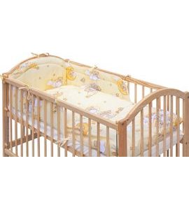 SCARLETT POSTÝLKA 120X60CM S KOMPLETNÍ VÝBAVOU MRÁČEK BÉŽOVÁ - DŘEVĚNÉ POSTÝLKY - SPINKÁNÍ