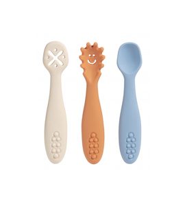 BEBECONFORT PRVNÍ LŽIČKY SILIKONOVÉ 3 KS - LŽIČKY A PŘÍBORY - KRMENÍ