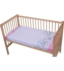 SCARLETT PROSTĚRADLO DO POSTÝLKY SCARLETT TORO 120X60CM RŮŽOVÁ - PROSTĚRADLA - SPINKÁNÍ