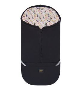 EMITEX FUSAK 2V1 COCOON SOFTSHELL BLACK + AUTUMN BERRIES - FUSAKY DO KOČÁRKU - KOČÁRKY A PŘÍSLUŠENSTVÍ