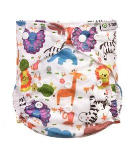 T-TOMI KAPSOVÁ PLENA (TYP AIO) - PATENTKY ZOO - BODY NA LÁTKOVÉ PLENKOVÁNÍ - PŘEBALOVÁNÍ