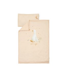 LITTLE DUTCH POVLEČENÍ 140X100 A 40X60 CM HUSA NEWBORN NATURALS - POVLEČENÍ DO POSTÝLKY - SPINKÁNÍ