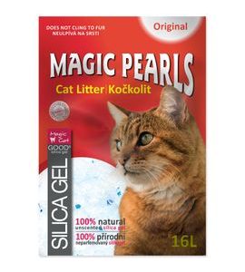 KOČKOLIT MAGIC PEARLS ORIGINAL 16L - SILIKÁTOVÉ STELIVO PRO KOČKY - CHOVATELSKÉ POTŘEBY MALVÍKZOO