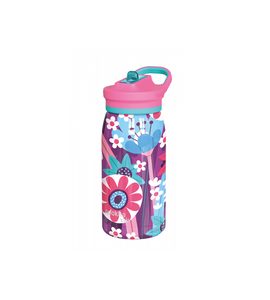 QUOKKA NEREZOVÁ TERMOLÁHEV S PÍTKEM POP KIDS BLOOMING GARDEN 445 ML - SPORTOVNÍ LAHVE - KRMENÍ