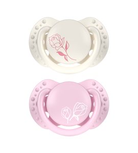 LOVI MINI DUDLÍK SILIKONOVÝ DYNAMICKÝ PETITE ROSE 0-2M 2KS HOLKA - ŠIDÍTKA A DOPLŇKY - KRMENÍ