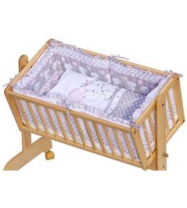 SCARLETT SOUPRAVA DO KOLÉBKY GUSTO RŮŽOVÁ - POVLEČENÍ DO POSTÝLKY - SPINKÁNÍ